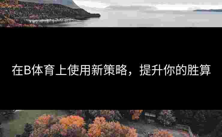 在B体育上使用新策略，提升你的胜算