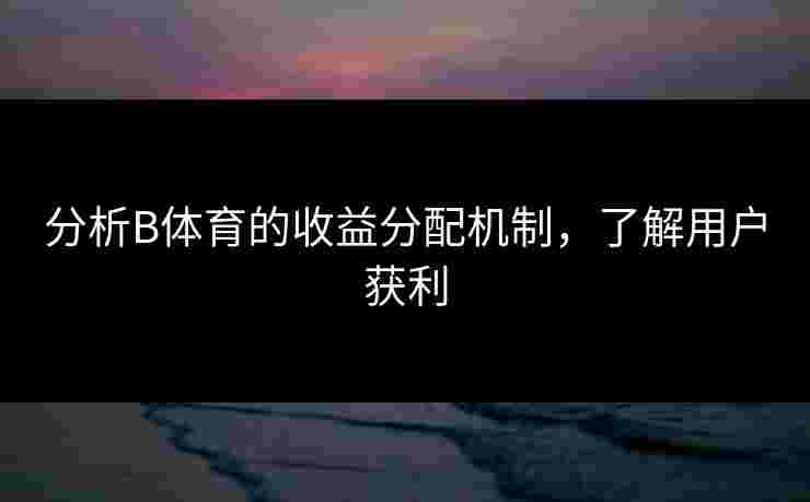 分析B体育的收益分配机制，了解用户获利