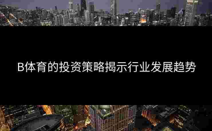 B体育的投资策略揭示行业发展趋势