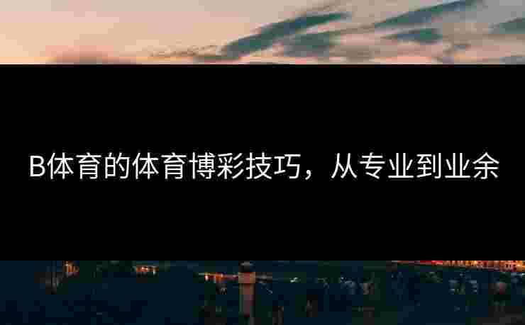 B体育的体育博彩技巧，从专业到业余